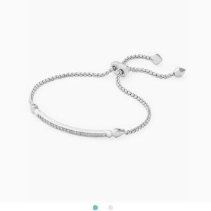NWT Kendra Scott silver Ott adjustable bracelet